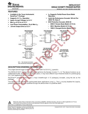 SN74LVC1G17DCKT datasheet  